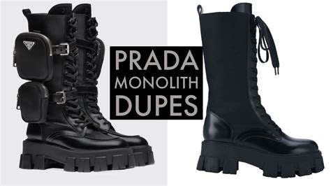 prada monolith boots review|Prada monolith boots dupe.